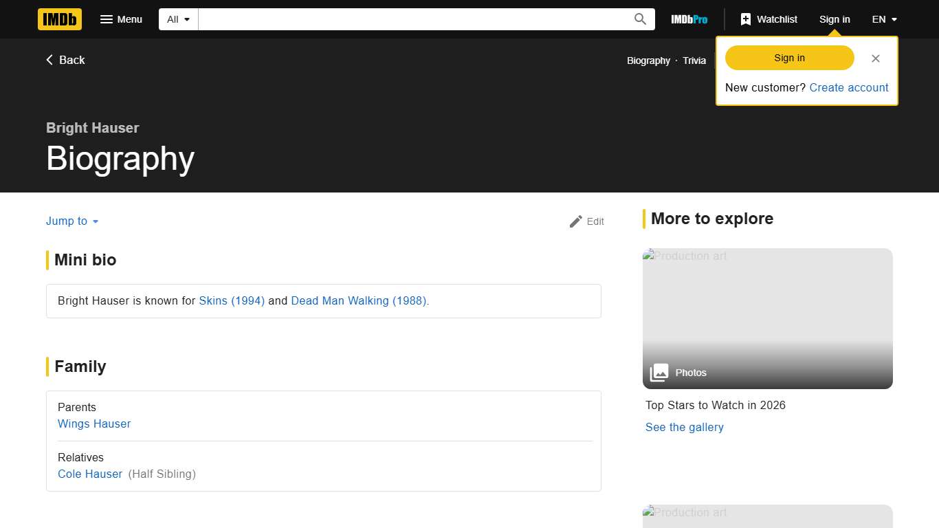 Bright Hauser - Biography - IMDb